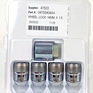 OEM Mopar
Wheel Lock Kit 14mm X 1.5
04755404AA Charger/ Challenger/Chrysler 300